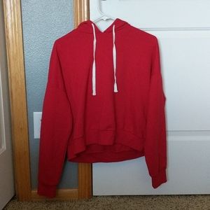 NWOT Forever 21 Red Drawstring Sweatshirt